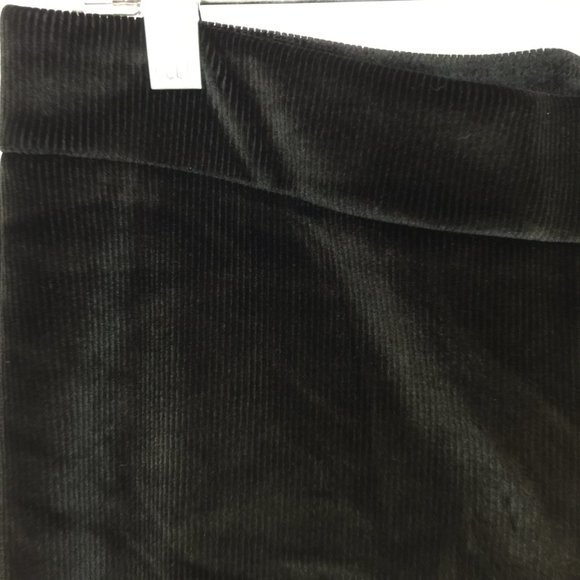 NANETTE LEPORE Skinny Pants Sz L Womans Black Velvety Corduroy Pull-On High Rise - Picture 6 of 15